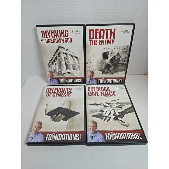 Ken Ham The Foundations Psalm 11:3 Bible 4 DVDs 8 Episodes In The Series - Picture 1 of 2